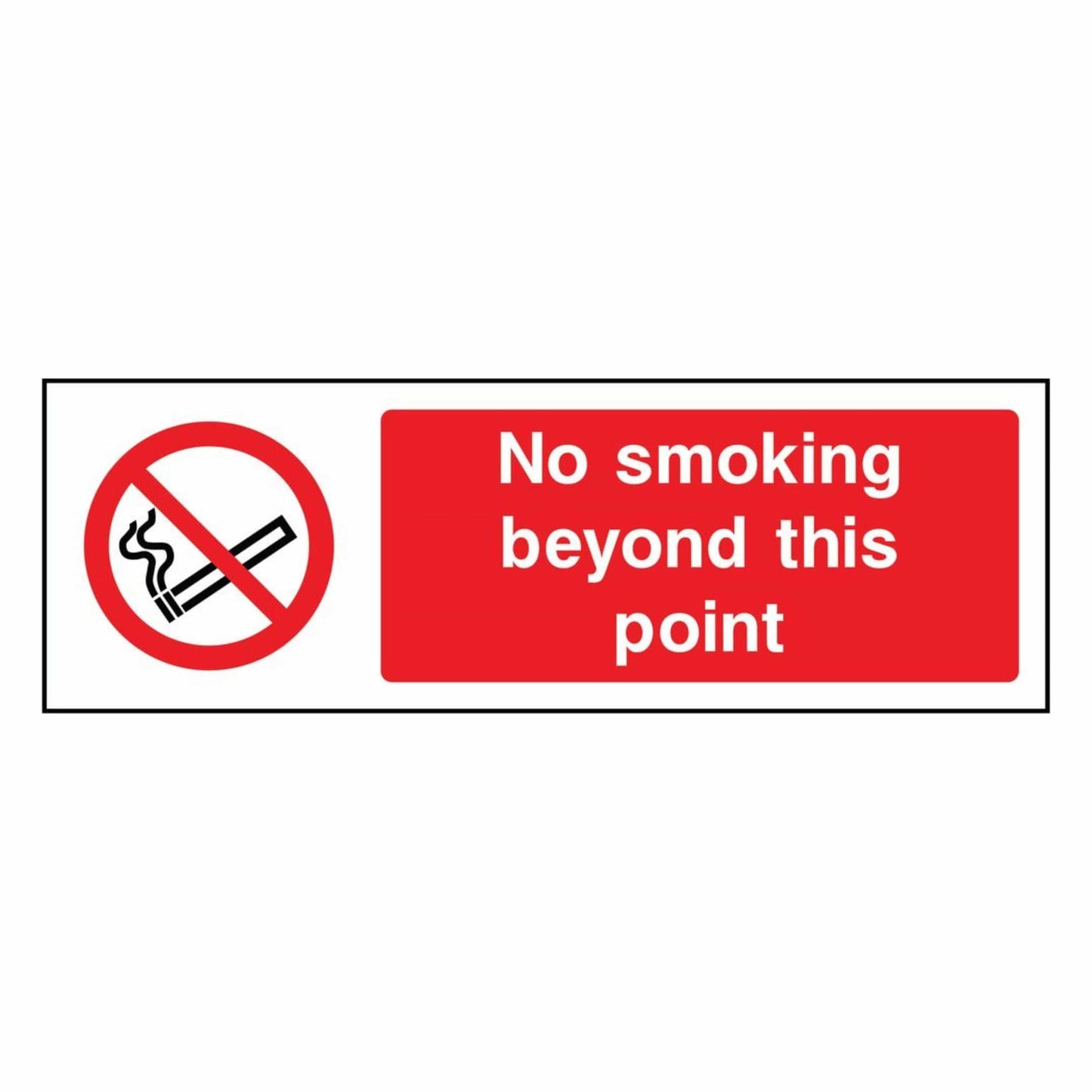 No Smoking Beyond This Point Sign