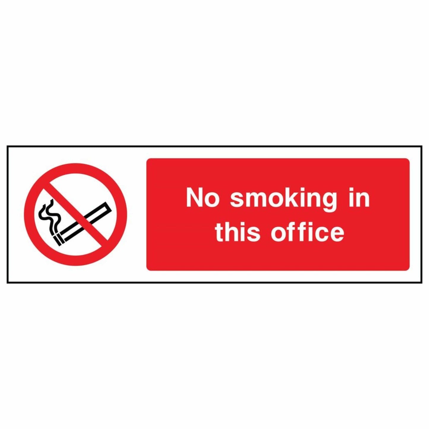 No Smoking Office Sign