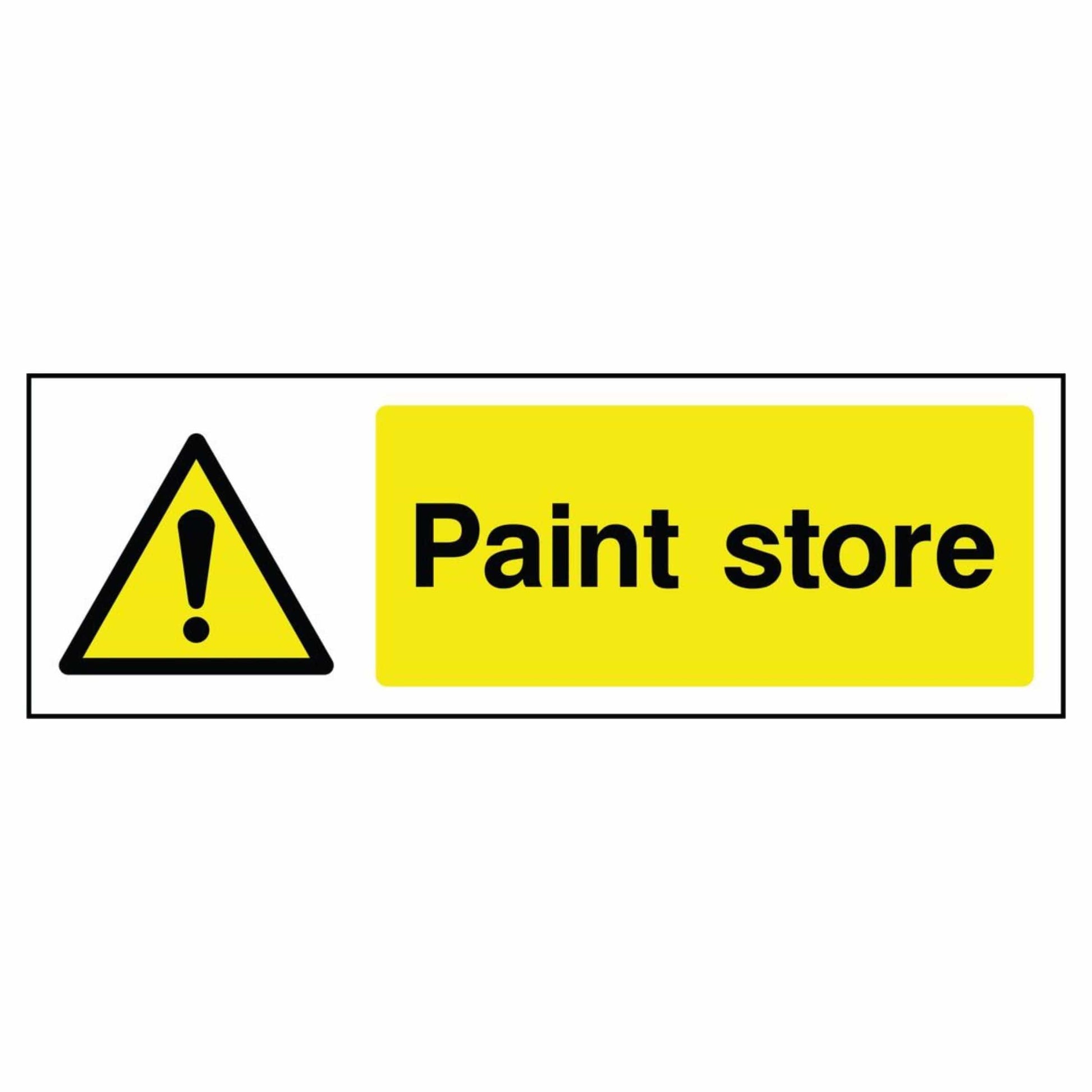 Paint Store Warning Sign