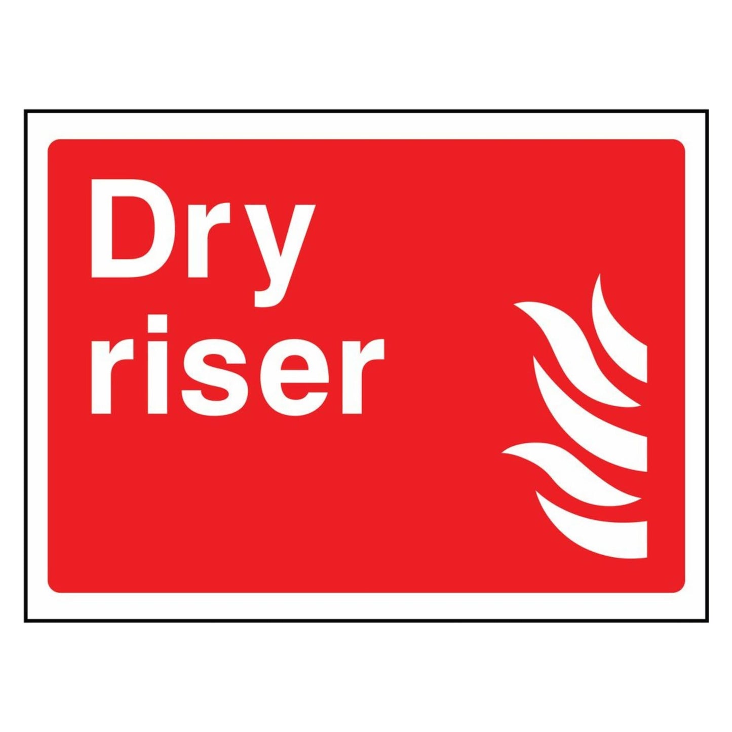 Red Dry Riser Sign