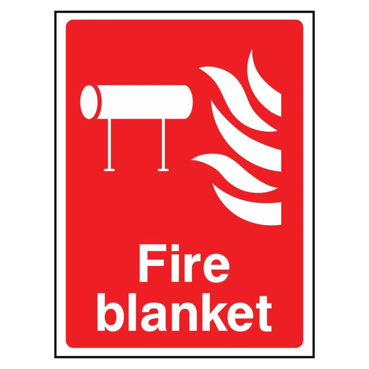 Red Fire Blanket Sign