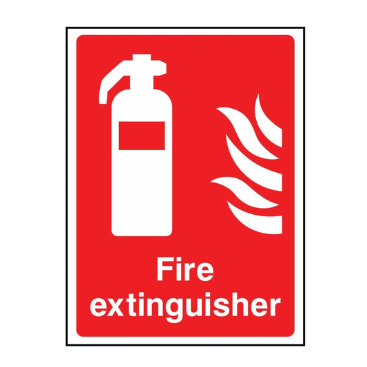 Red Fire Extinguisher Sign