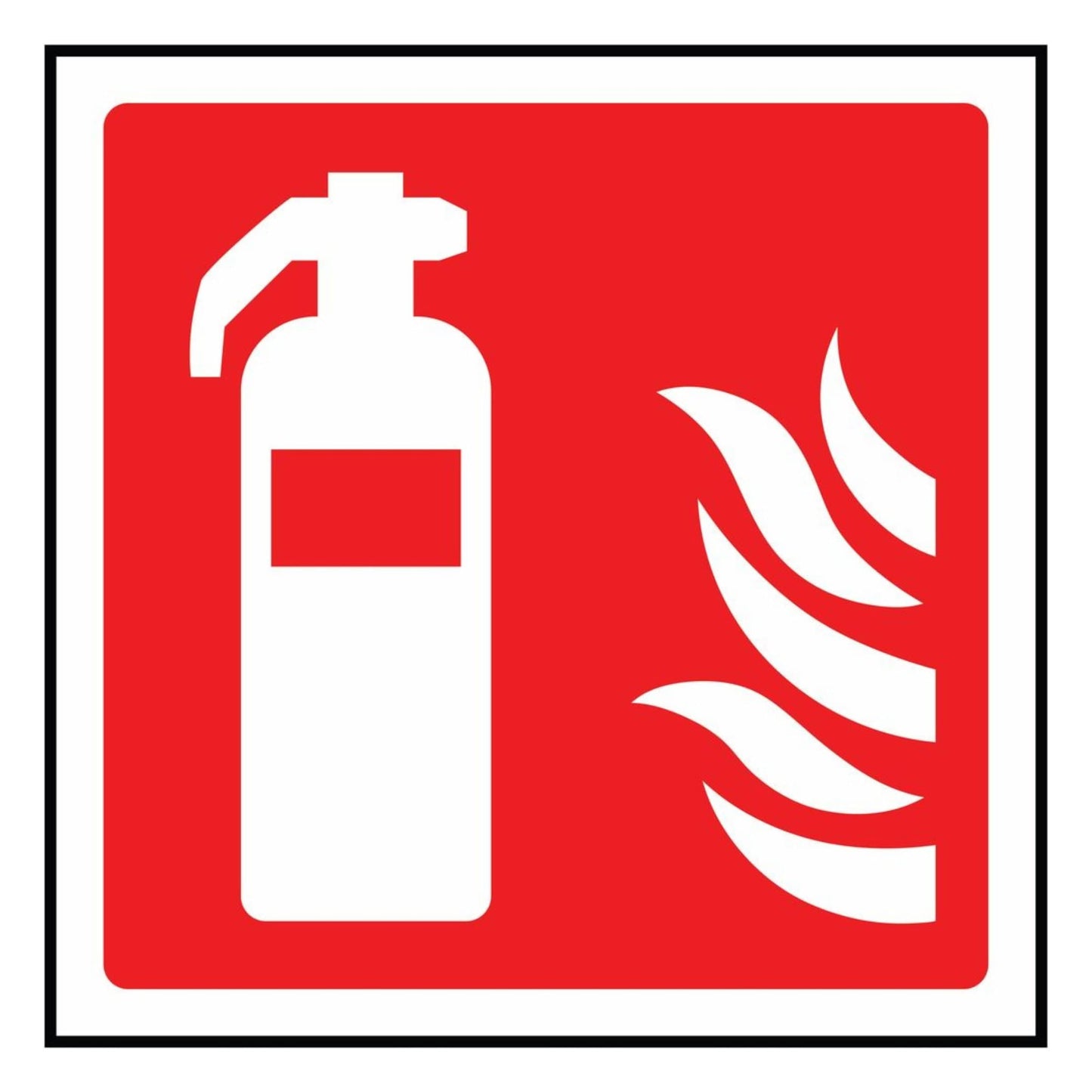 Red Fire Extinguisher Symbol Sign