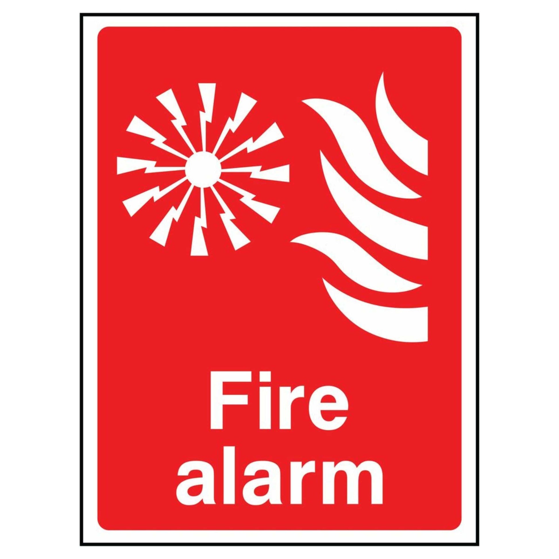 Red Workplace Fire Alarm Sign