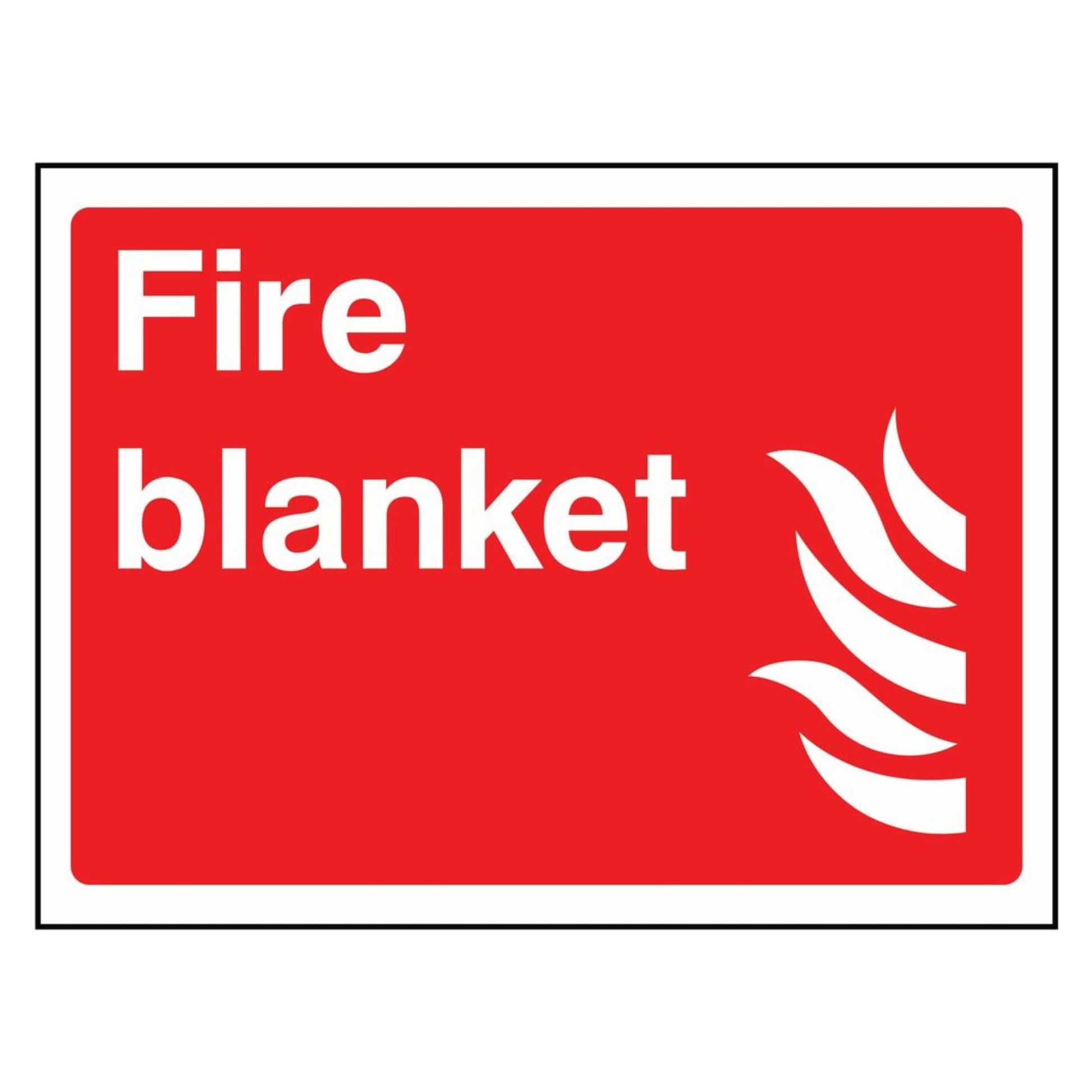Red Workplace Fire Blanket Sign