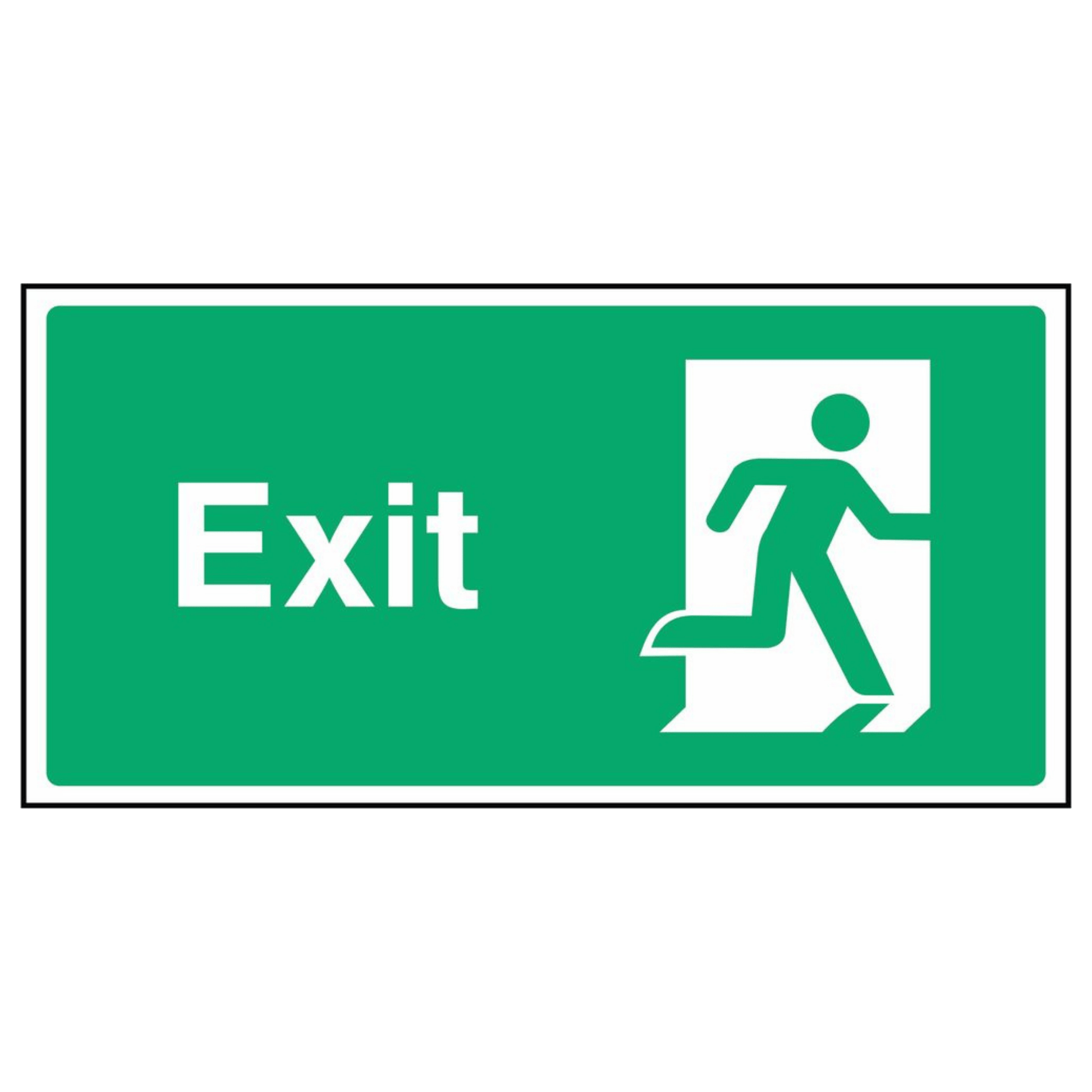 Running Man Fire Exit Sign