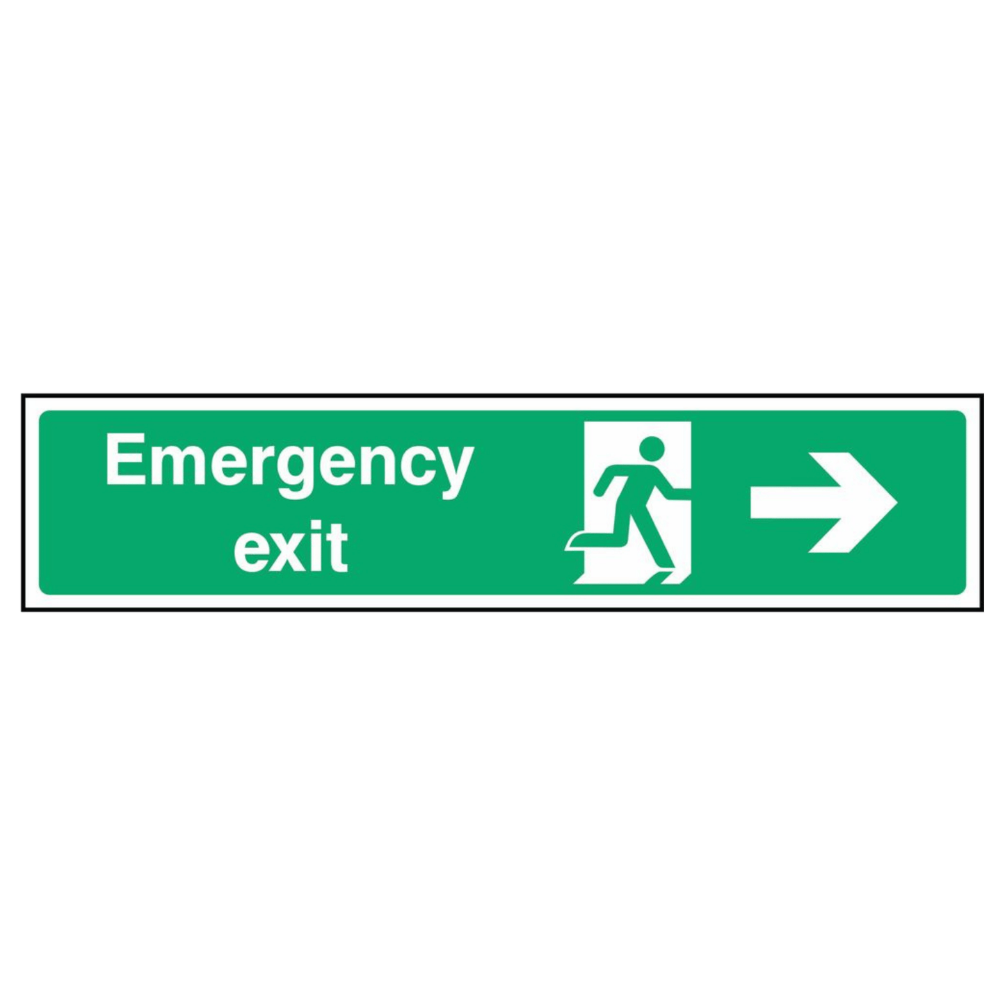 Running Man Right Arrow Fire Escape Sign