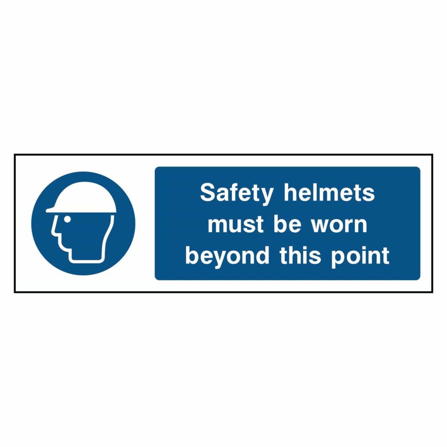Safety Helmets Must Be Worn Sign