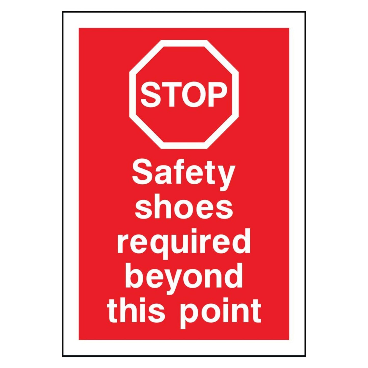 Safety Shoes Required Sign