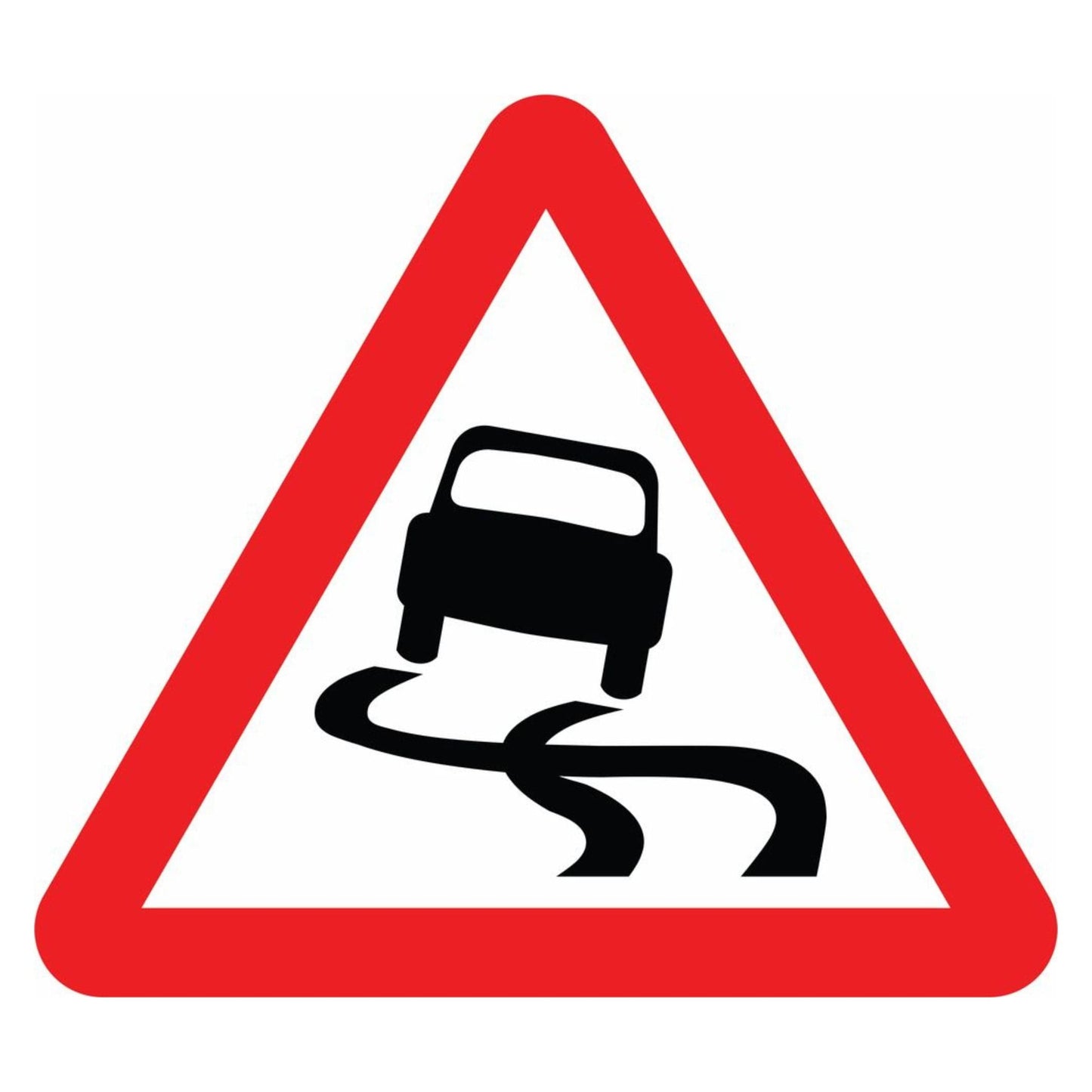 Slippery Road Sign