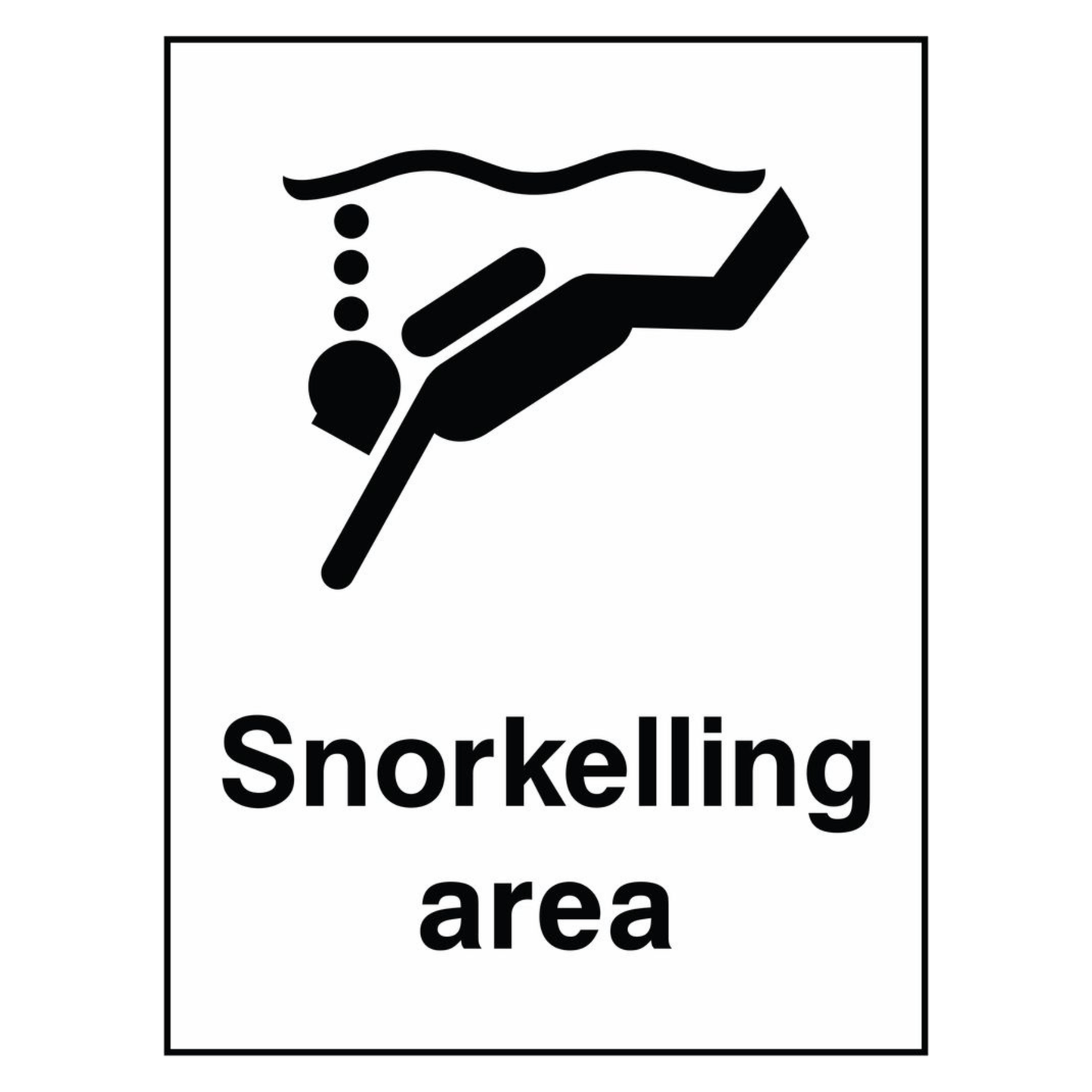 snorkelling-area-sign