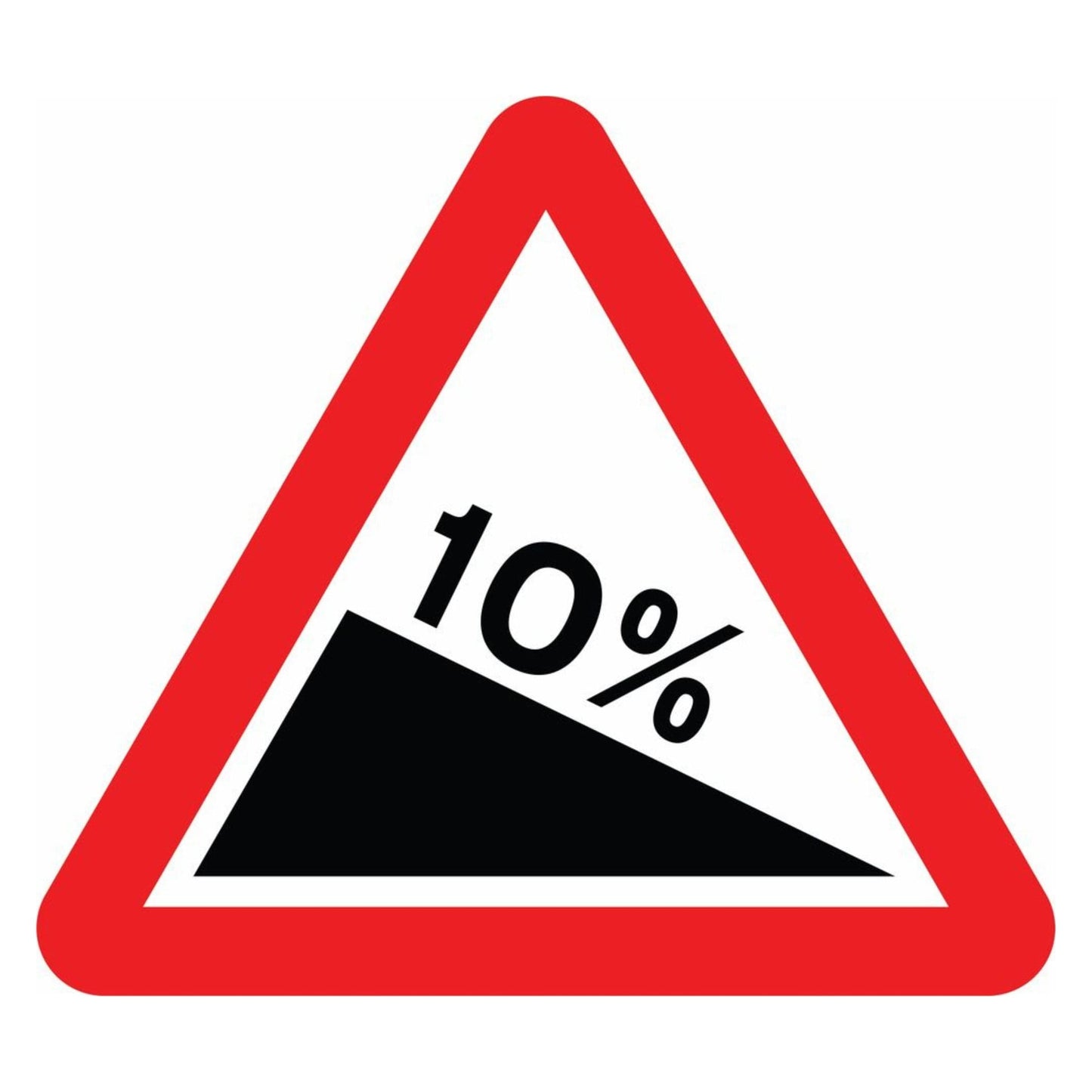 Steep Hill Downwards Sign
