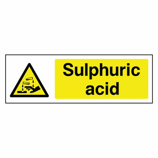 Sulfuric Acid Warning Sign
