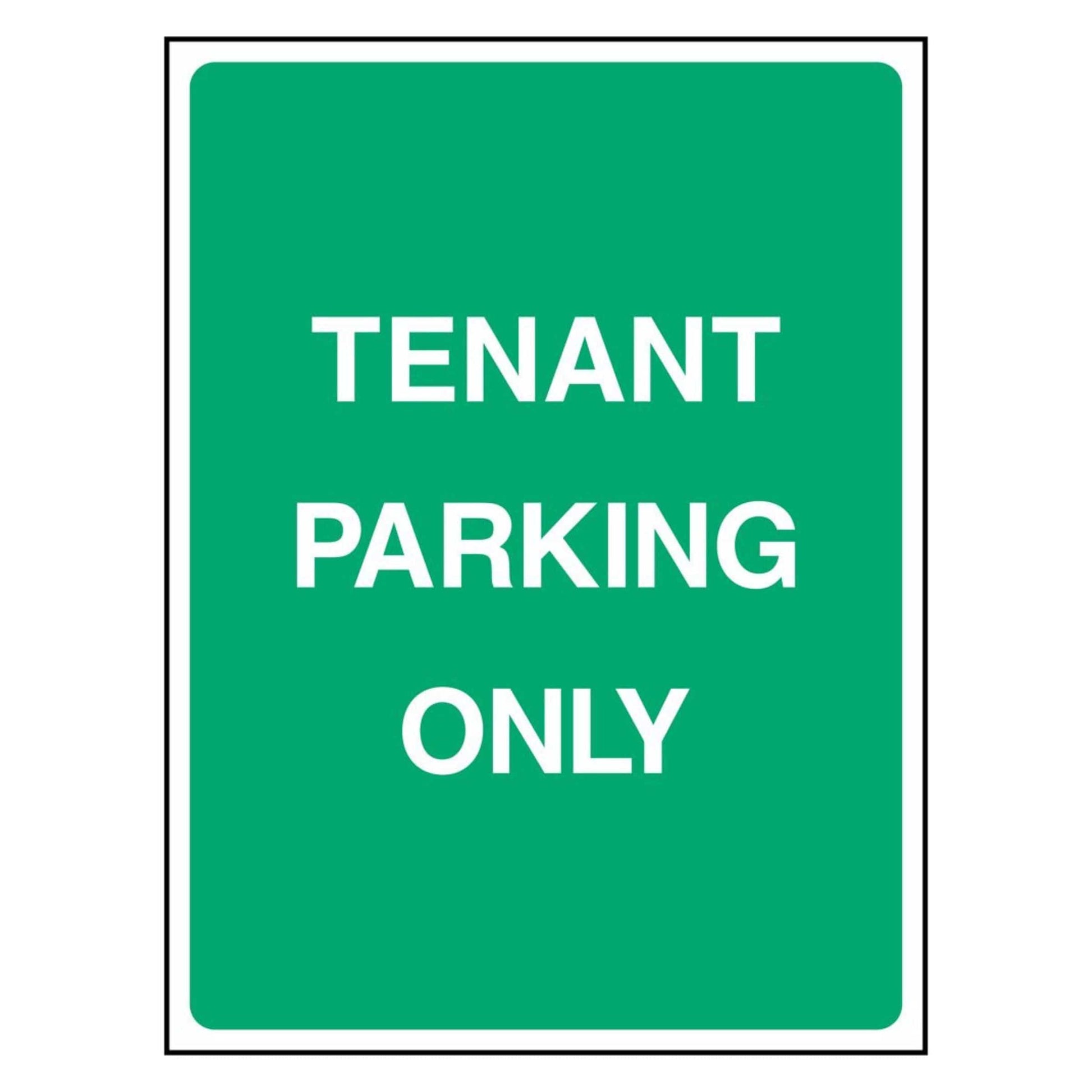 Tenant Parking Only Sign