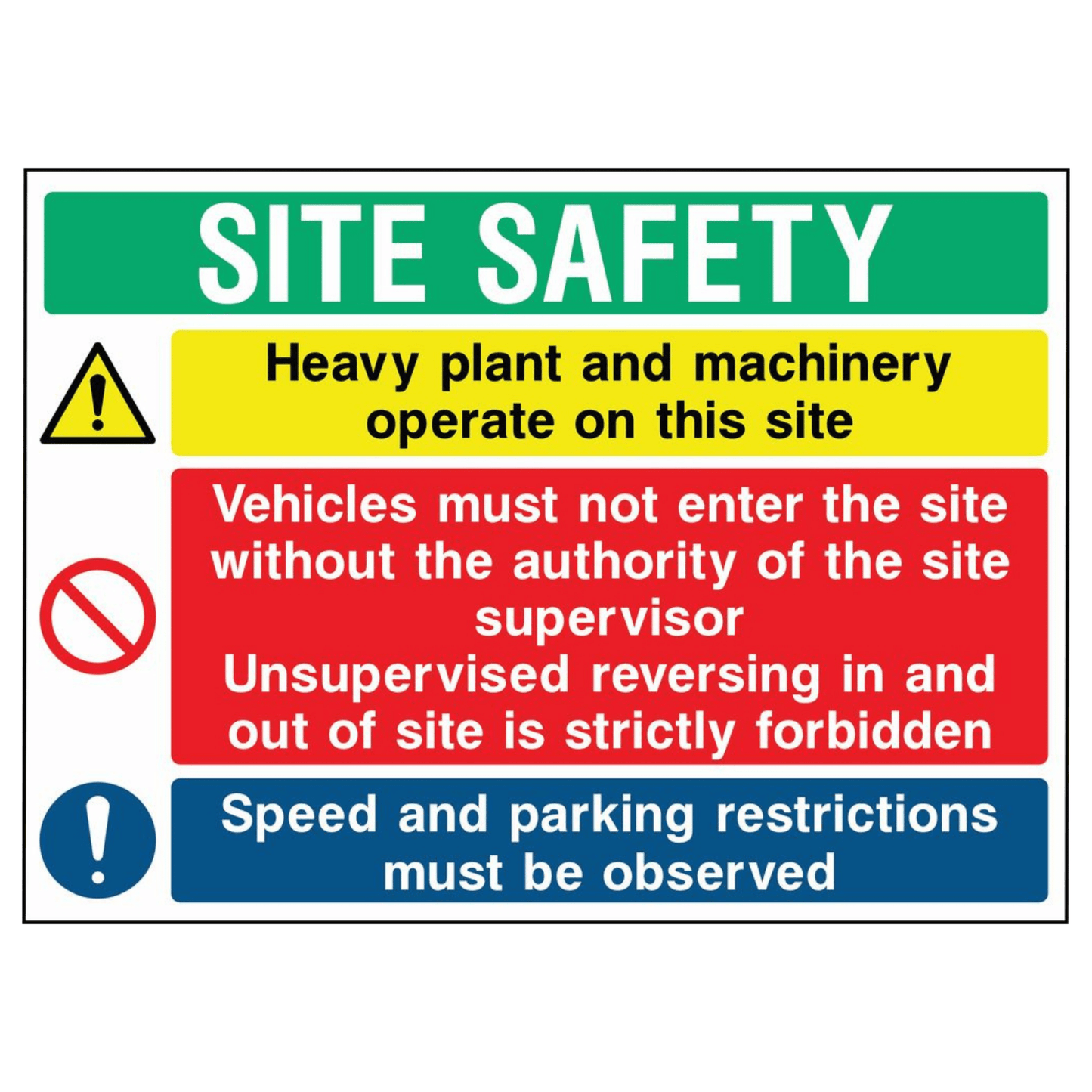 Think Safety Construction Sign