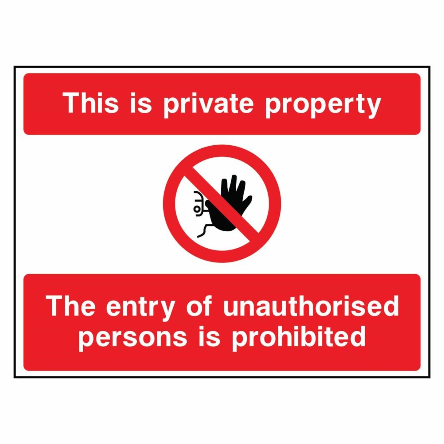 This is Private Property - Entry Prohibited Sign