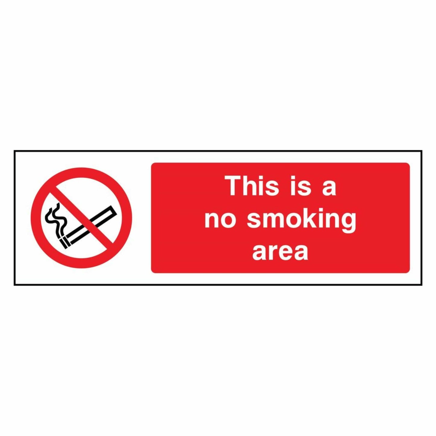 This is a No Smoking Area Sign