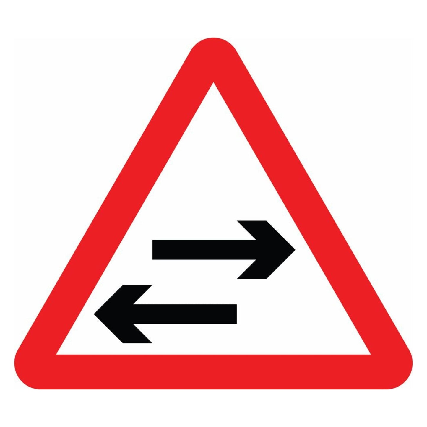 Traffic Crosses One-Way Sign