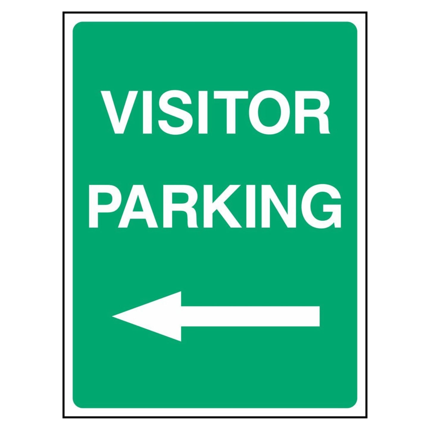 Visitor Parking Left Arrow Sign