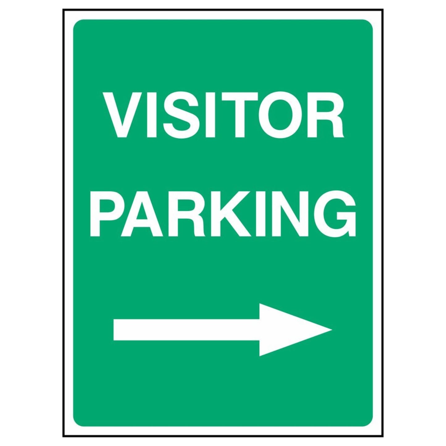 Visitor Parking Right Arrow Sign