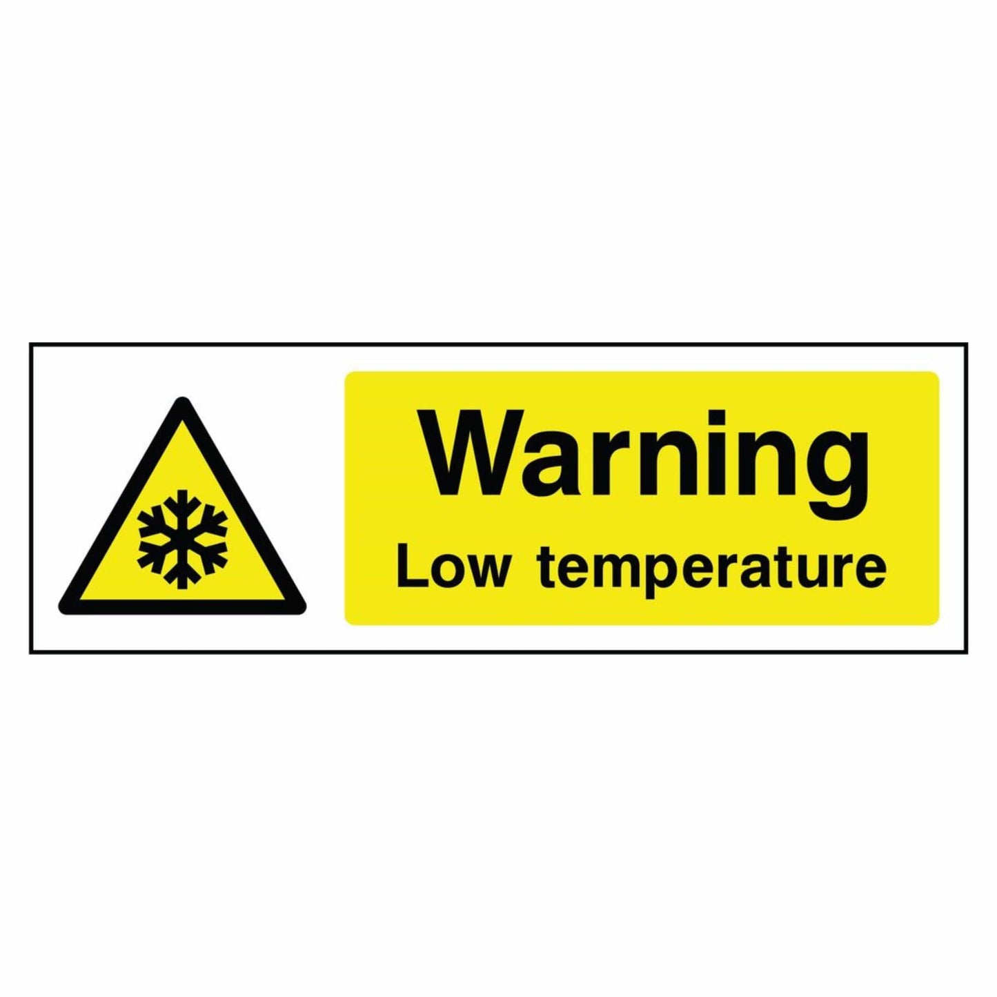 Warning - Low Temperature Sign
