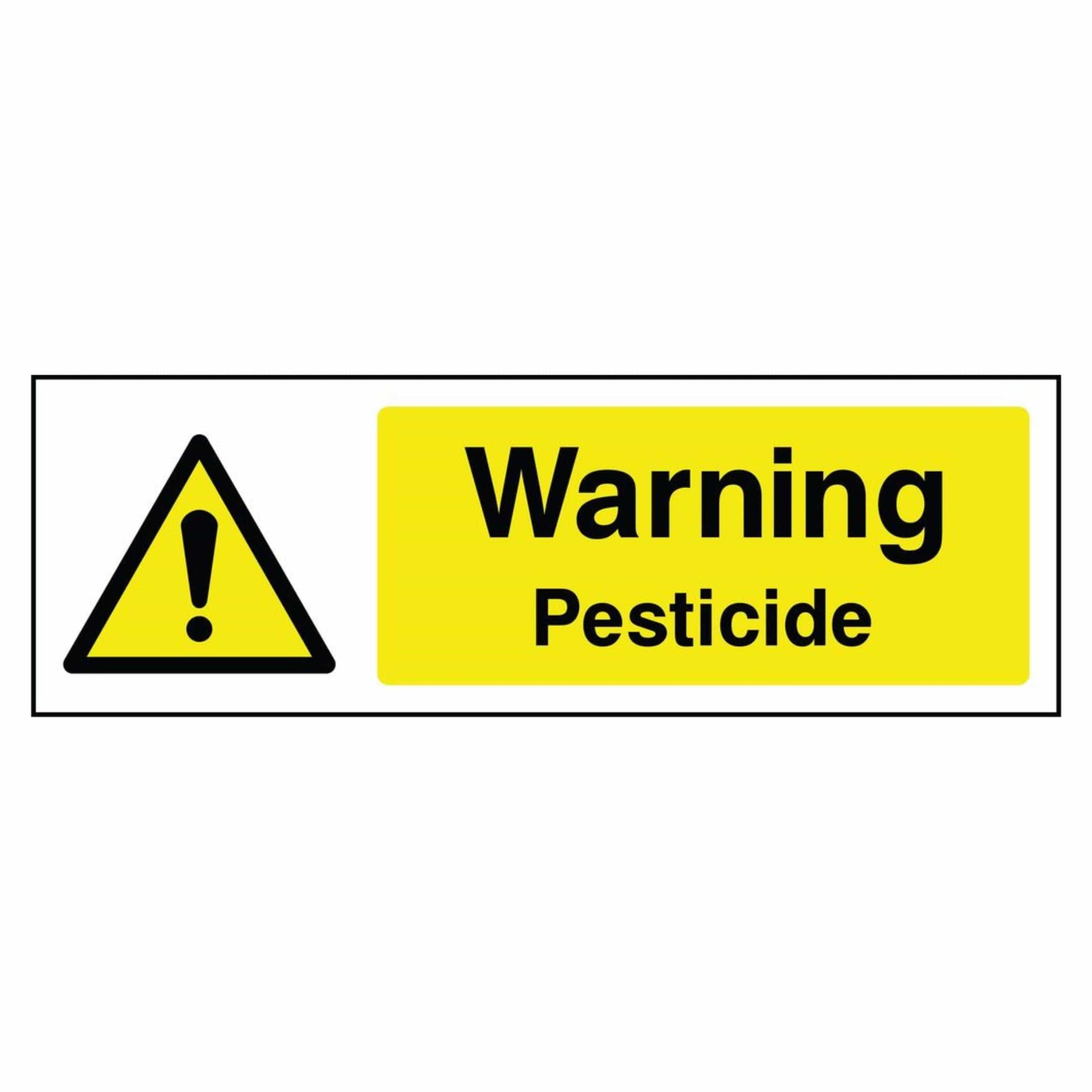 Warning Pesticide Sign