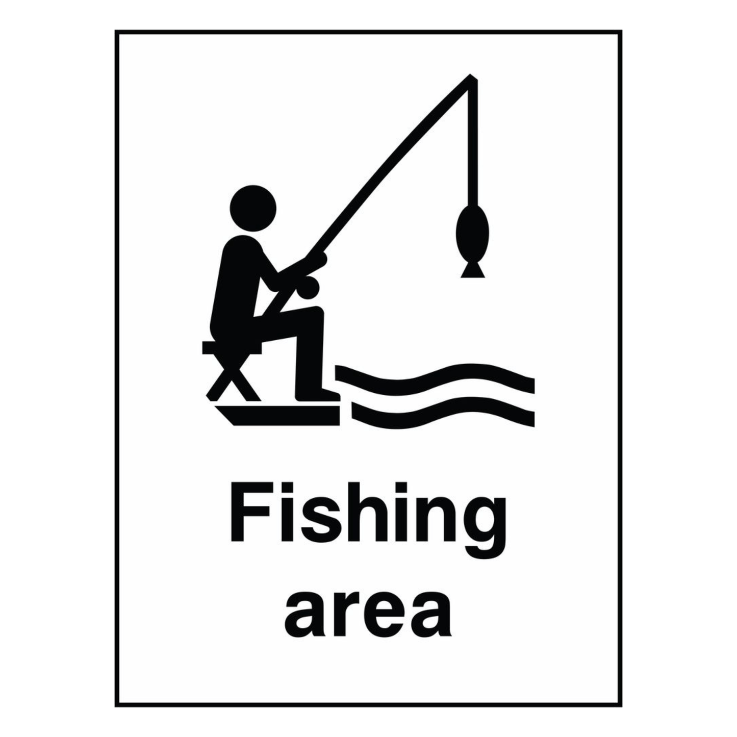 Fishing Area Sign