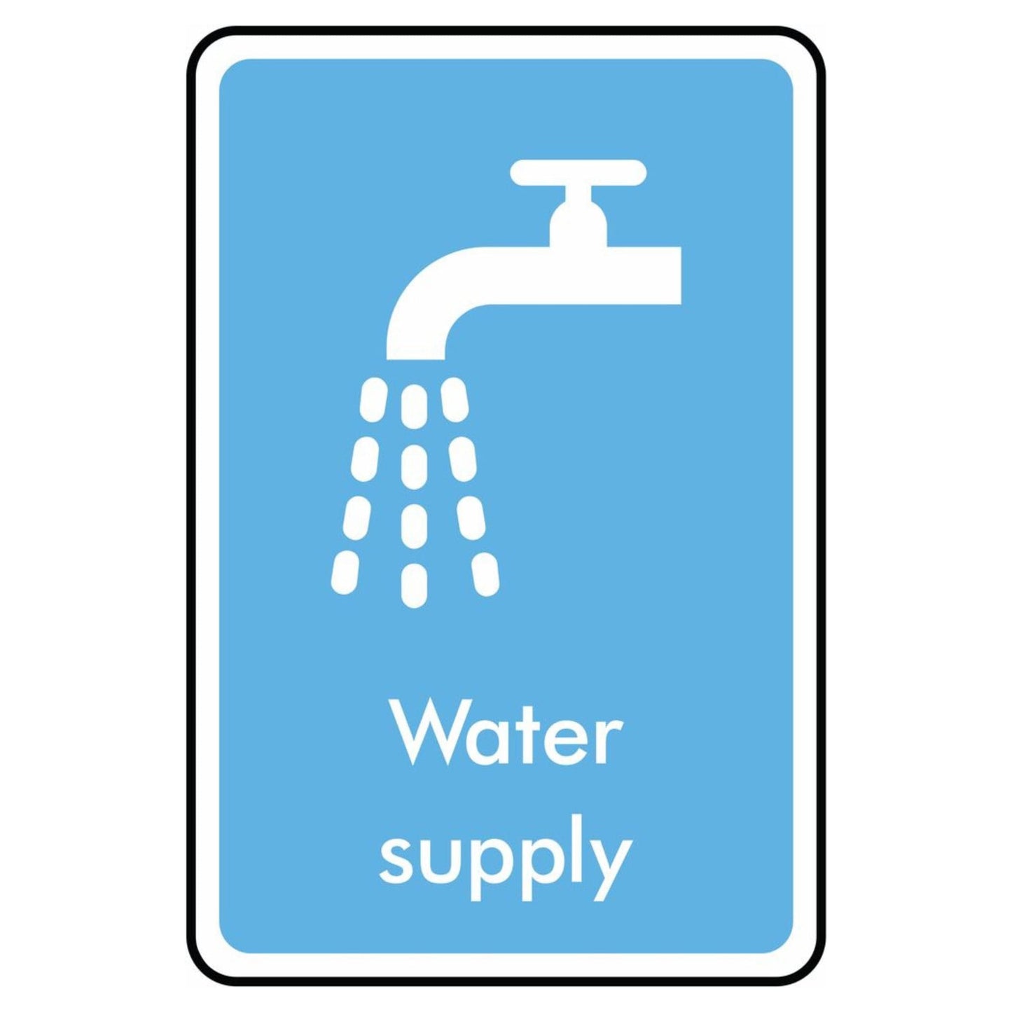 Water Supply Symbol Sign