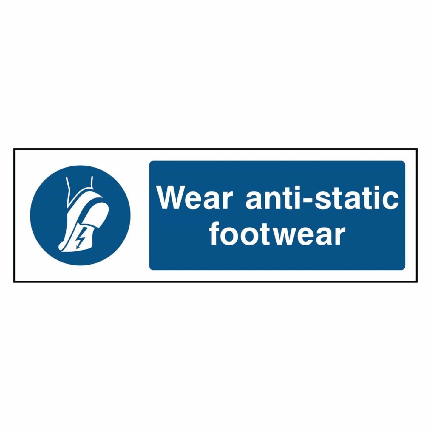 Wear Anti-Static Footwear Sign