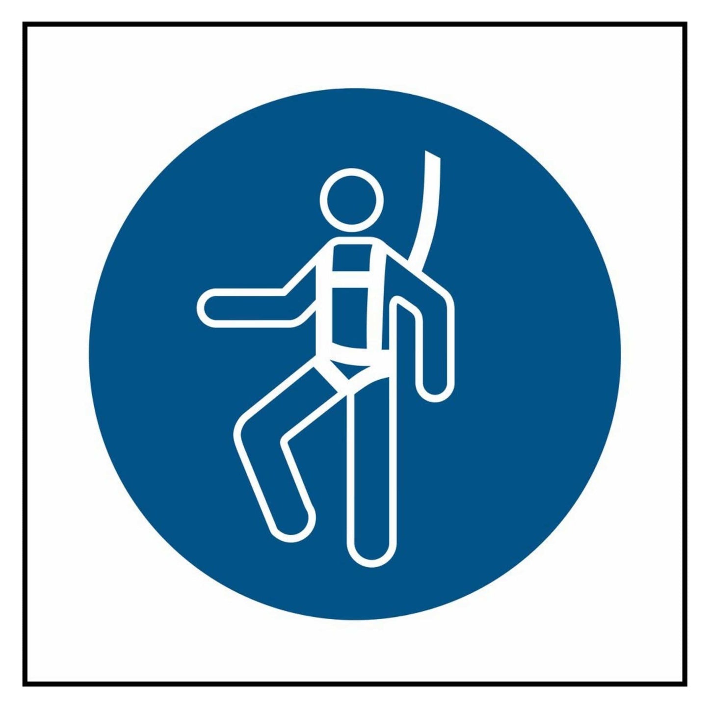 Wear a Safety Harness Symbol Sign