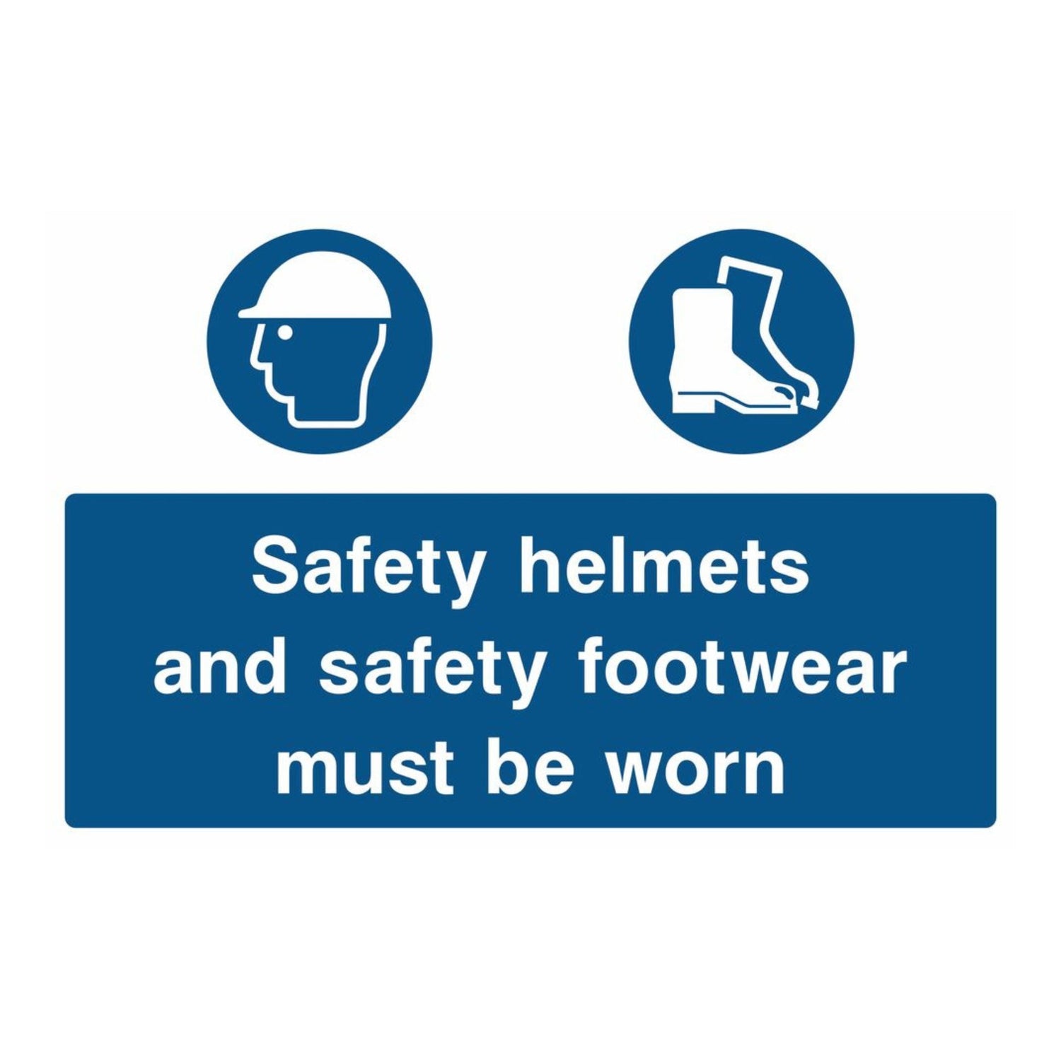 safety helmets and safety footwear must be worn