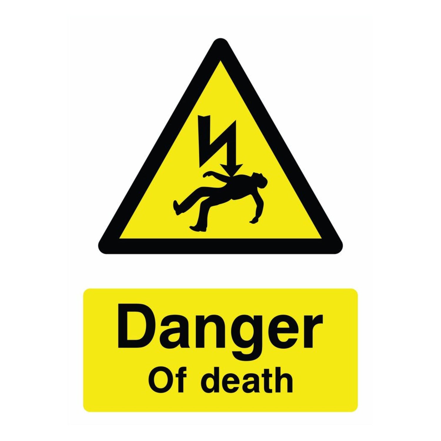 danger of death sign