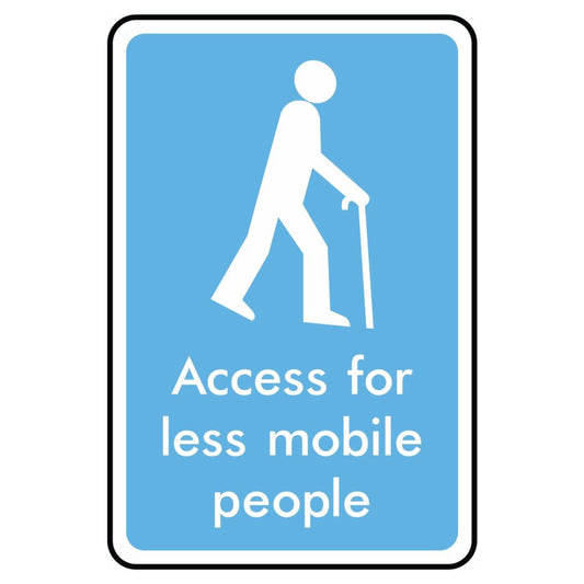 Access for Less Mobile People Sign