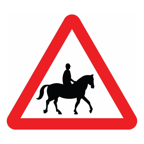 Accompanied Horses or Ponies Sign - The Safety Sign Depot