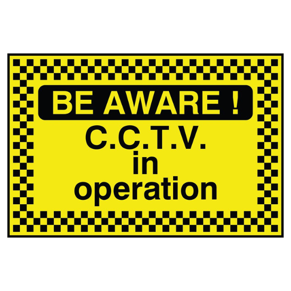 Be Aware - CCTV In Operation Sign - The Safety Sign Depot
