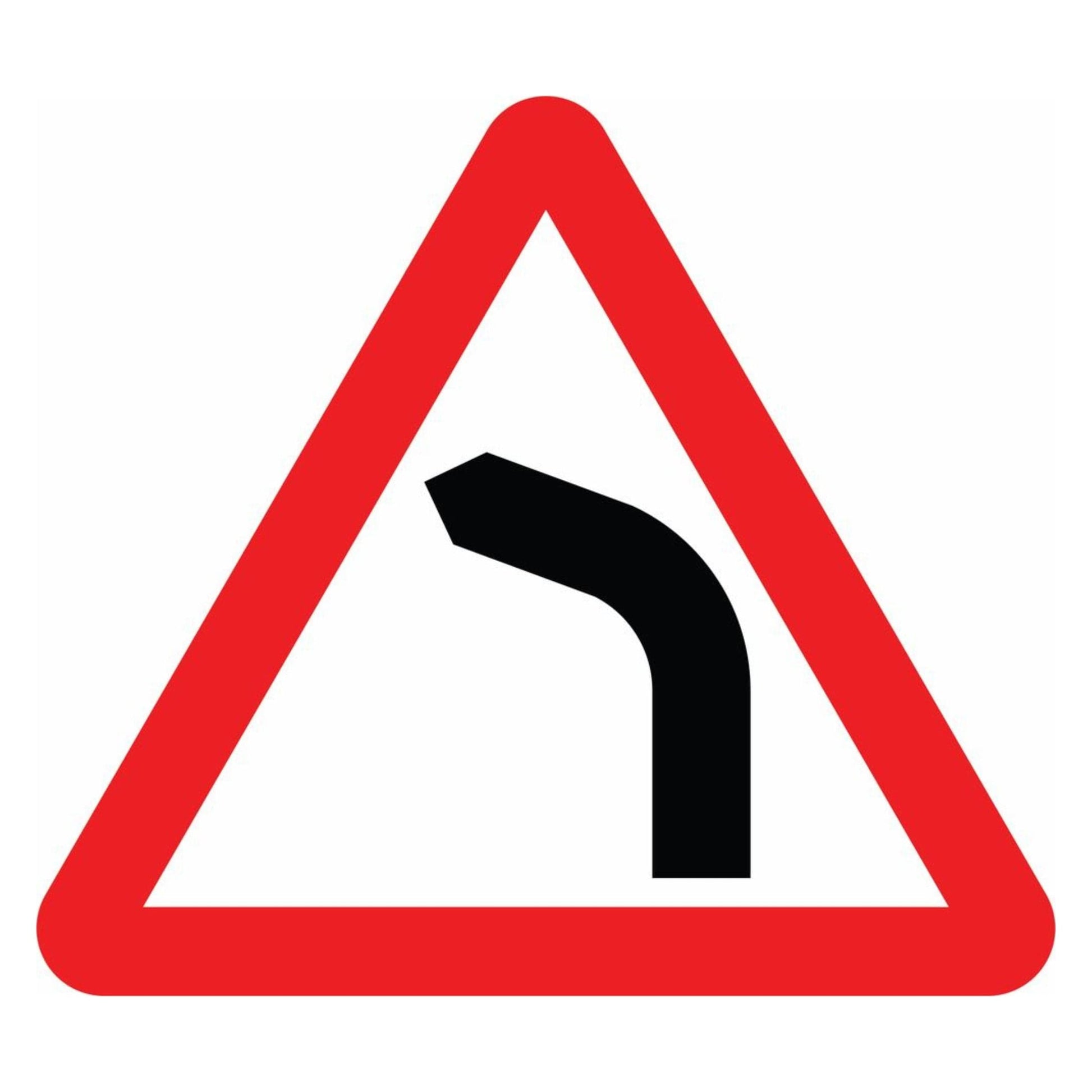 Bend to the Left Sign