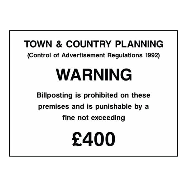 billposting-prohibited-on-these-premises-sign
