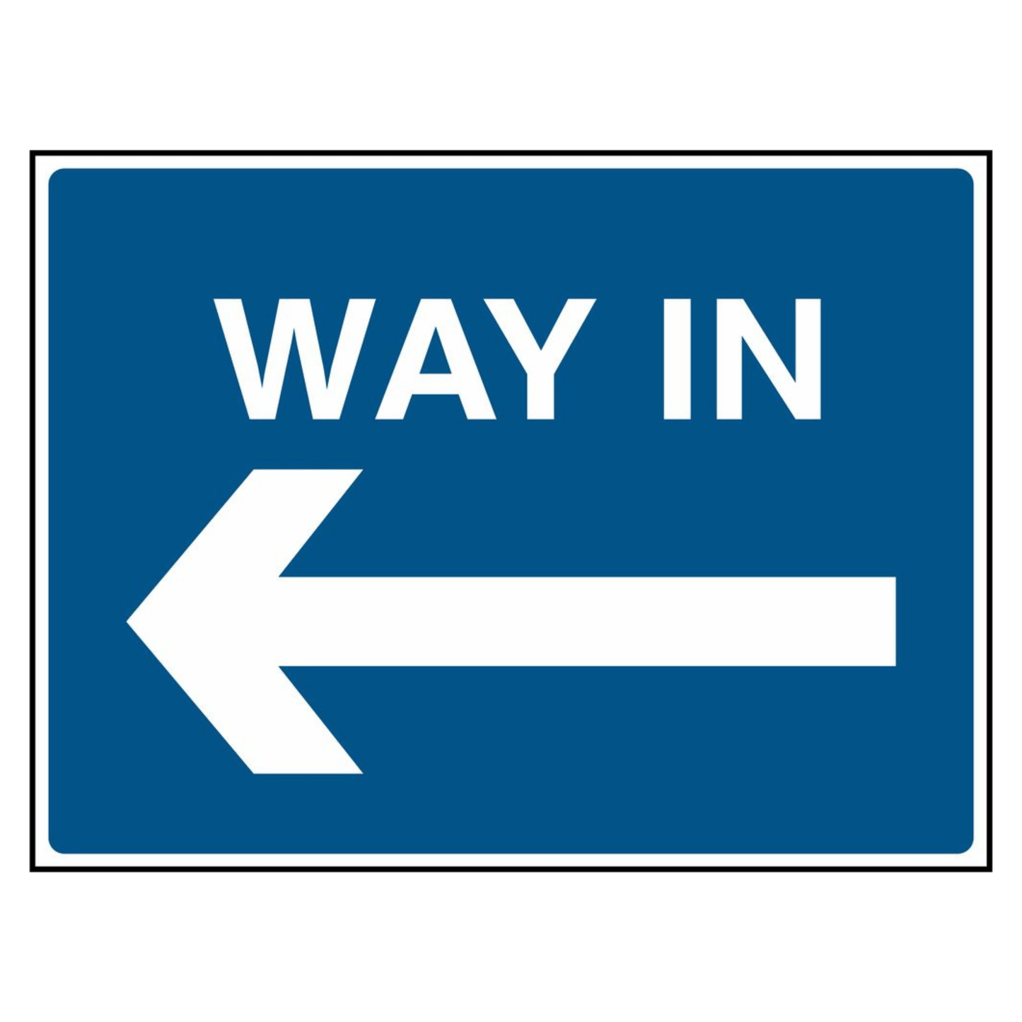 Blue Left Way in Sign