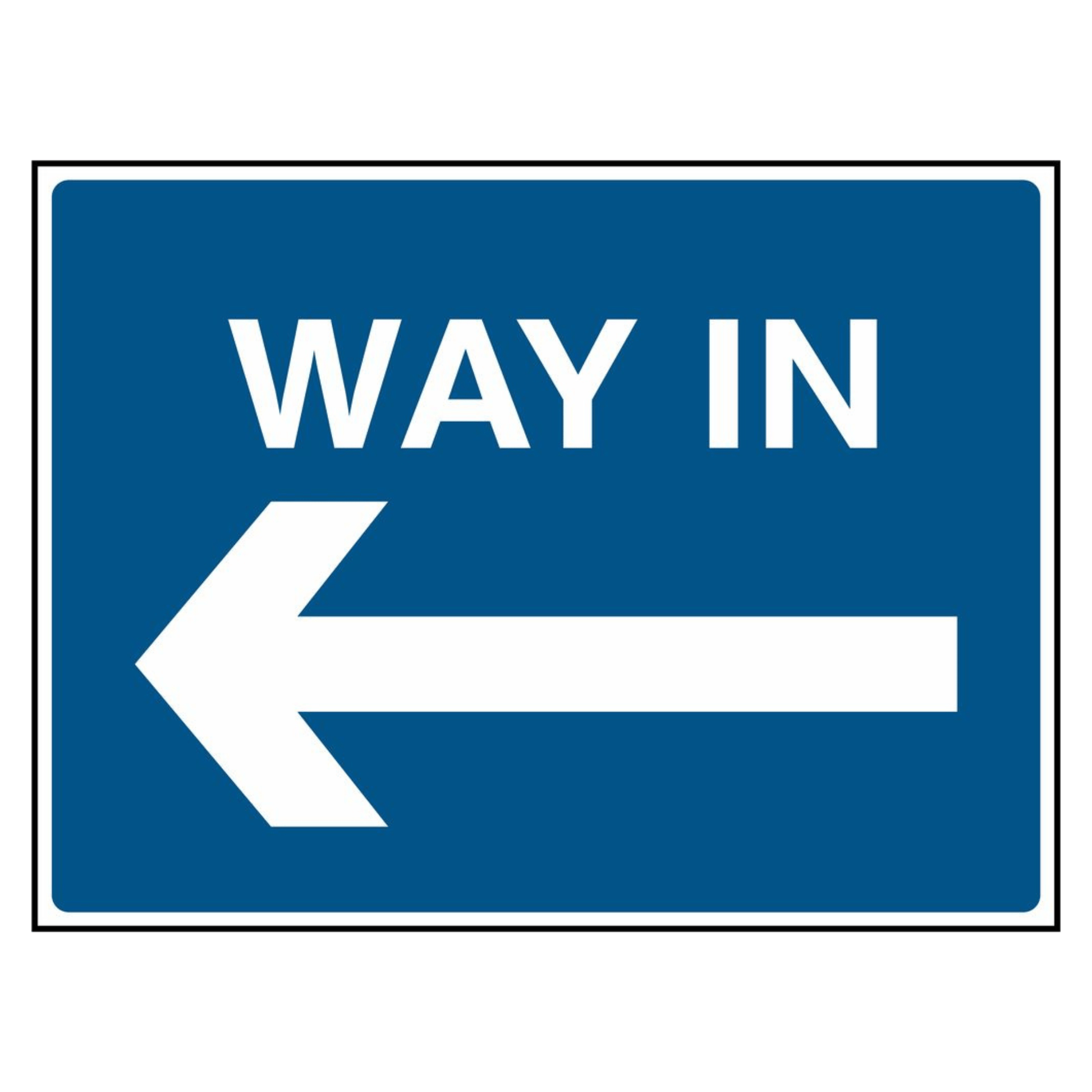 Blue Left Way in Sign