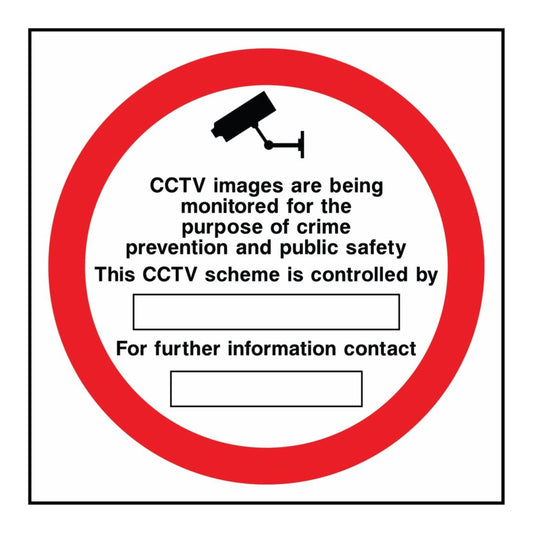CCTV Images Are Being Monitored Sign