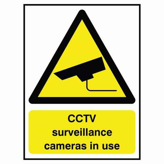 CCTV Surveillance Cameras in Use Sign