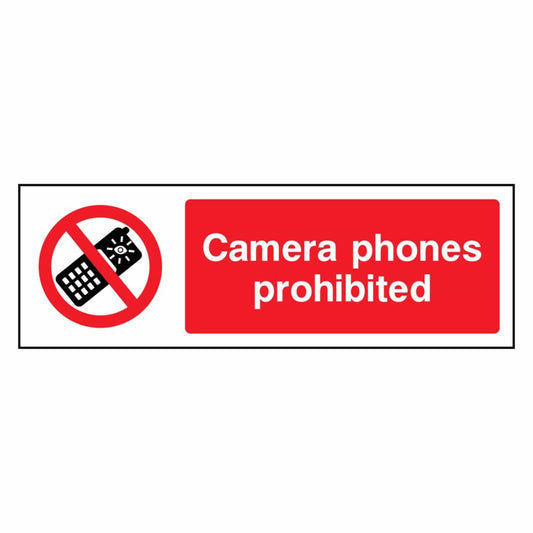 Camera Phones Prohibited Sign