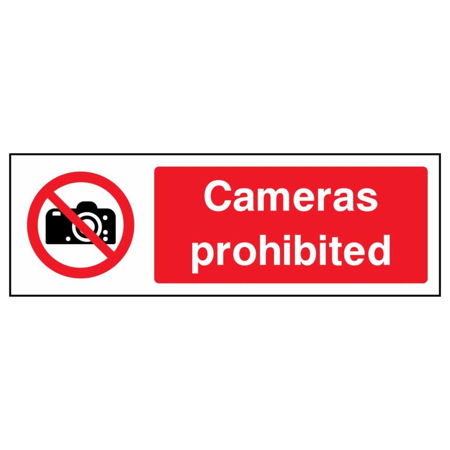 Cameras Prohibited Sign