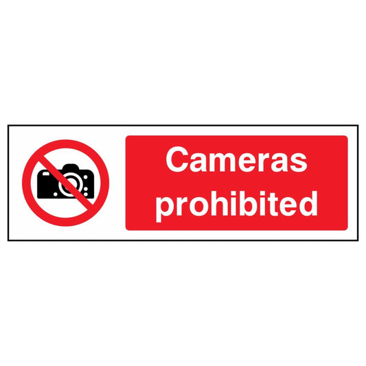 Cameras Prohibited Sign