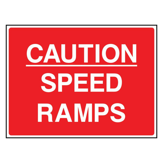 Caution - Speed Ramps Sign 