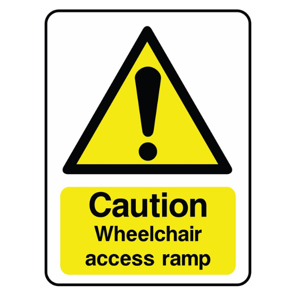 Always Use Ramp Sign Caution - Wheelchair Access Ramp Sign - The Safety Sign Depot