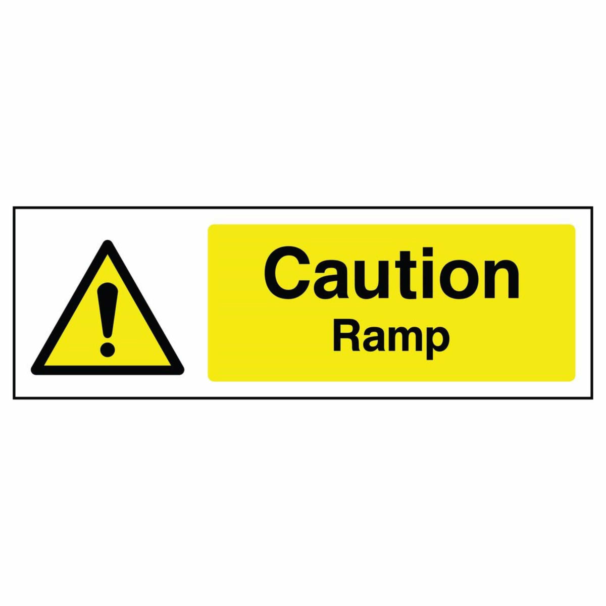 Warning Sign For Ramp Caution Ramp Warning Sign - The Safety Sign Depot