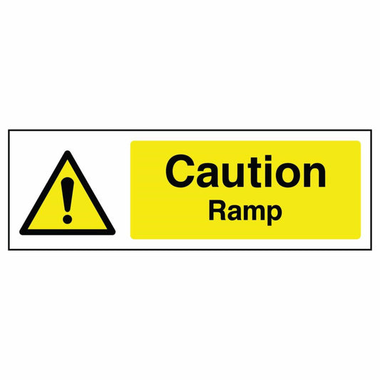 Caution Ramp Warning Sign 