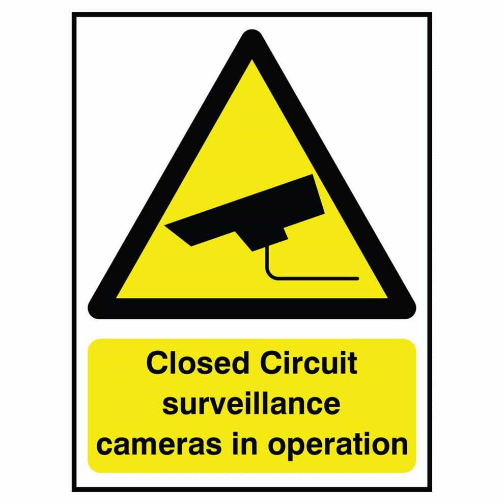 Closed Circuit Surveillance Cameras In Operation Sign - The Safety Sign ...