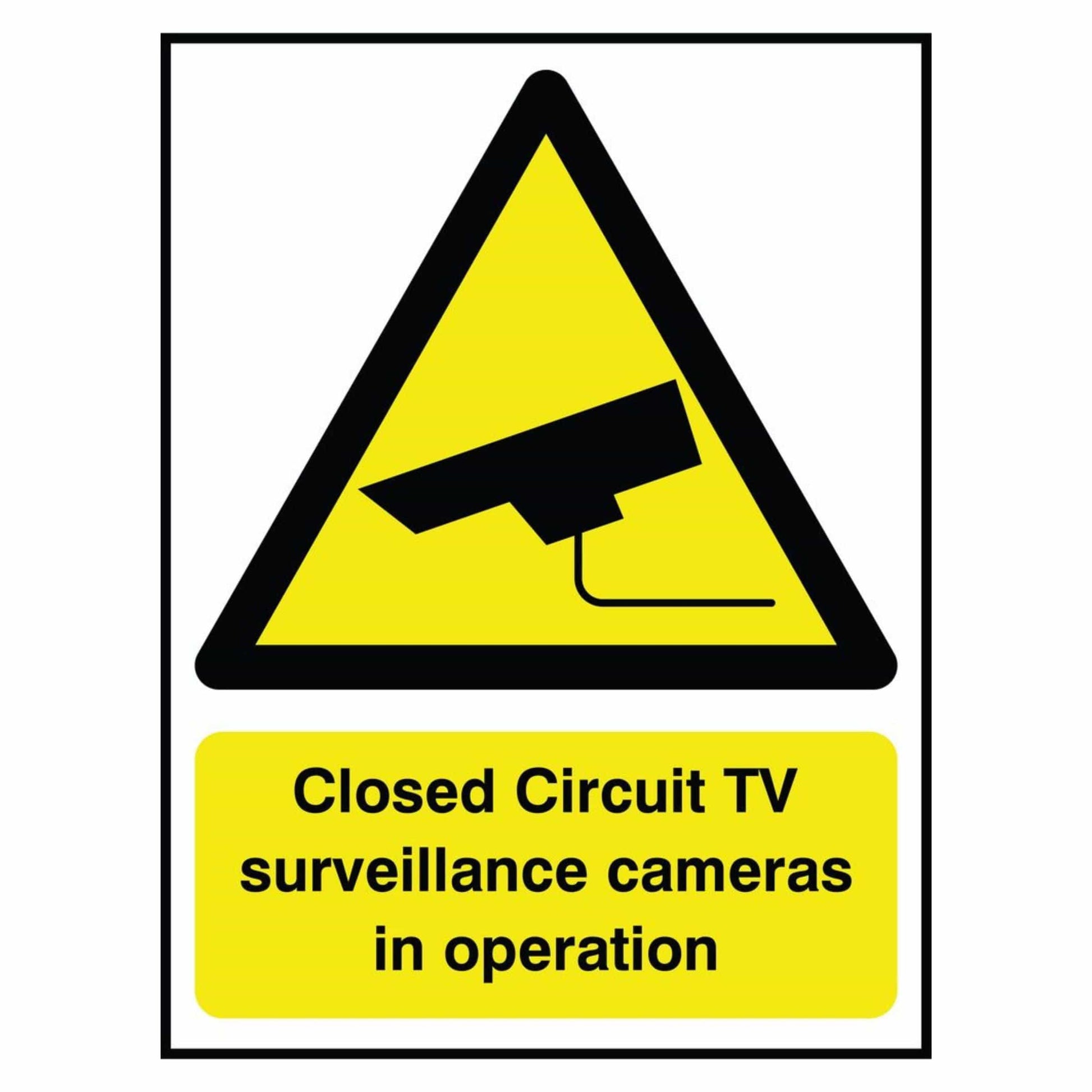 Closed Circuit TV Surveillance Cameras Sign